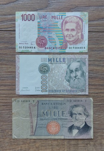 Lotto banconote mille lire - lotto,