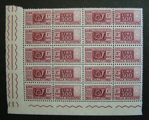 1955 italia blocco - 1955, valori