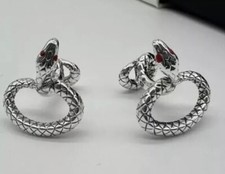 Gemelli Montblanc Serpent argento 114752 prezzo al pubblico £ 400 Rouge Et Noir