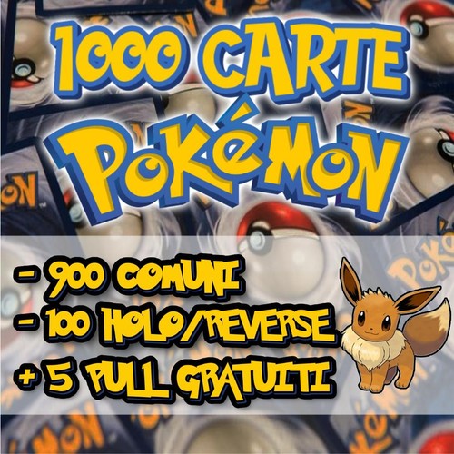 Lotto 1000 carte pokemon miste - lotto,