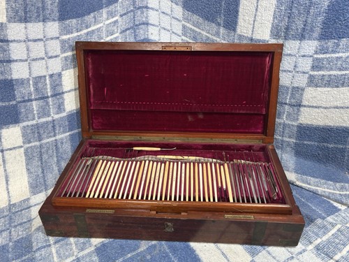 Antica scatola medica legno - antica,