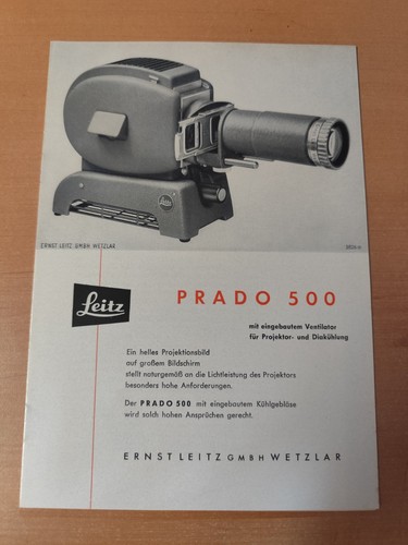 Brochure leitz prado 500 foto - brochure,