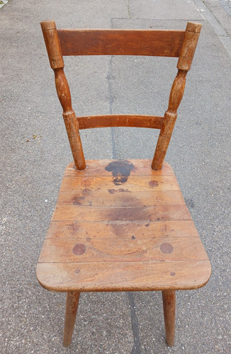 Antica sedia rustica - , di