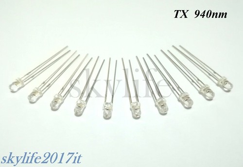 Diodo trasmettitore 3mm - 10, pz