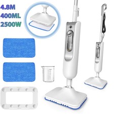 Scopa a Vapore 2 in 1, Vaporiera per Pavimenti in Legno Duro, 2500W Pulitore Potente con 2 Modalità