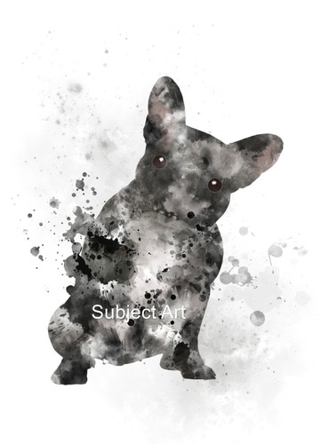Bulldog francese art print - bulldog,