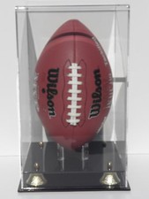 Vetrina calcio verticale 85% UV acrilico NFL NCAA full size vetrina migliore