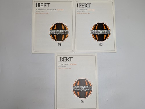 Lot ibert histoires piano - x3,