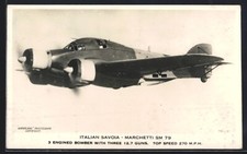 Ak Italian Savoia - Marchetti