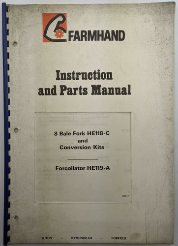 Farmhand elenco istruzioni - farmhand;,