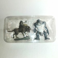 SIGNORE DEGLI ANELLI LORD OF THE RING MINIATURA METALLO LUPO MANNARO E TROLL