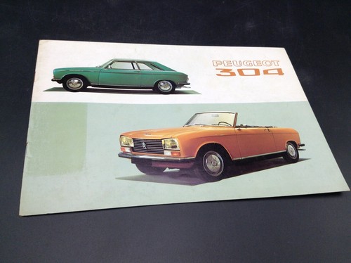 Depliant auto vintage peugeot - depliant,