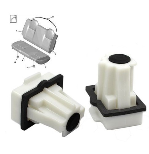 Coppia clip fissaggio - fissaggio, sedile