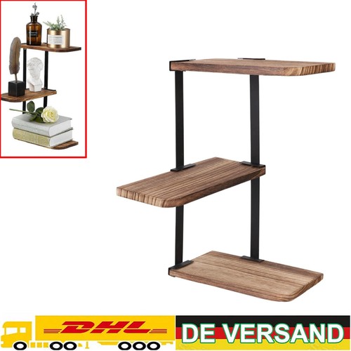 Scaffale angolare zigzag legno