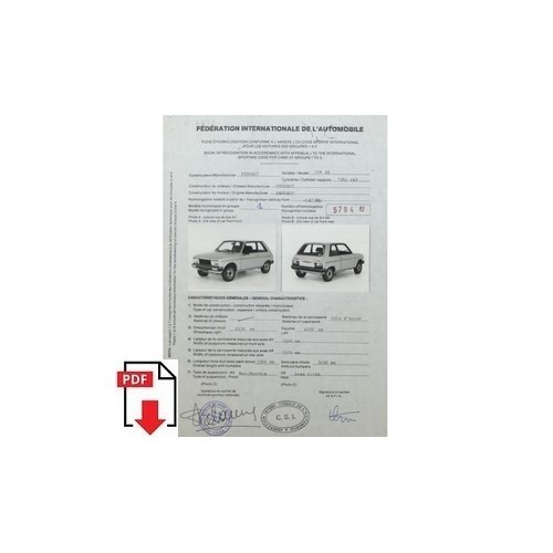 1980 peugeot 104 fiche - peugeot, zs