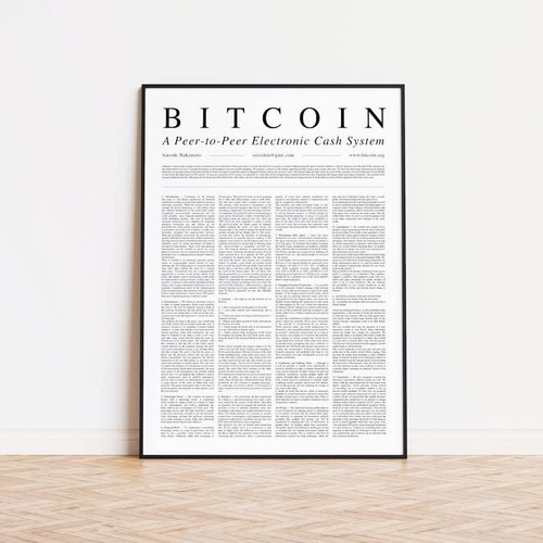 Poster whitepaper bitcoin - poster,