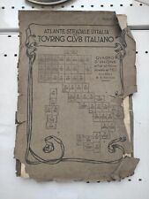 ATLANTE STRADALE D'ITALIA del Touring Club Italiano.  fascicolo 1 1921.
