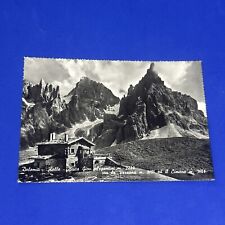 DOLOMITI ROLLE BAITA GIOV. SEGANTINI VEZZANA E CIMONE - Bianco e nero Cartolina