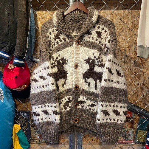 Maglione lana cowichan fatto - , a