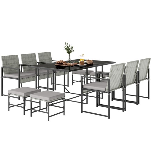 Outsunny set pranzo per - set, da