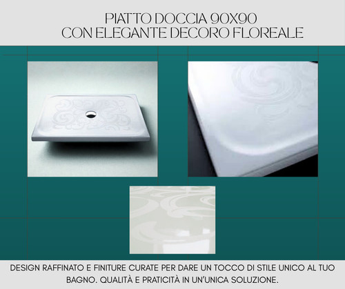 Piatto doccia 90x90 - piatto, in