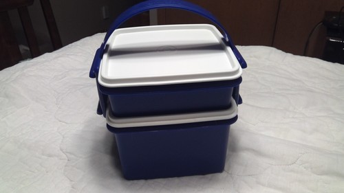 Tupperware vintage lunch box - tupperware,