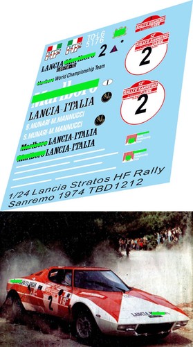 Decals for lancia - 1/24 decals,