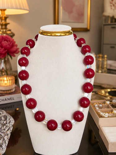 Collana con perline - di, agata