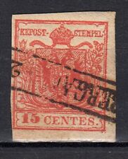 A-9956- 1850 LOMBARDO VENETO Stemma austro-ungarico Sas. 3 usato