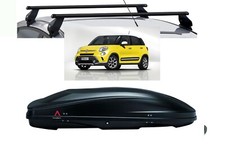 BOX AUTO PORTAPACCHI G3 SPARK 520+BARRE ACCIAIO FIAT 500L WAGON ANNO 2018