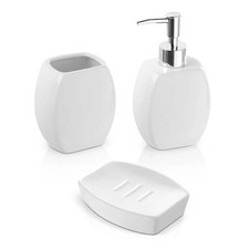 Set 3 accessori bagno da