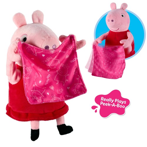 Peppa pig peek boo peluche - peppa,