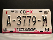 Targa CIUDAD de MEXICO TAXI