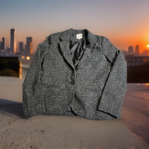 Blazer donna tweed - in, nero