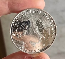 500 LIRE 1974 MARCONI ARGENTO