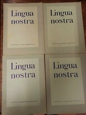 RIVISTA LINGUA NOSTRA -
