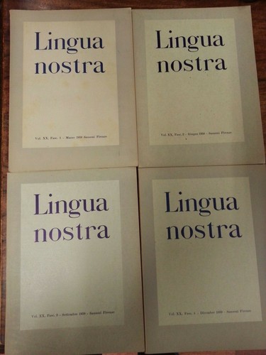 Rivista lingua nostra - rivista,