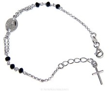 bracciale rosario argento 925