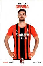 cartolina postcard Calcio Milan 2021/22 - Gabbia