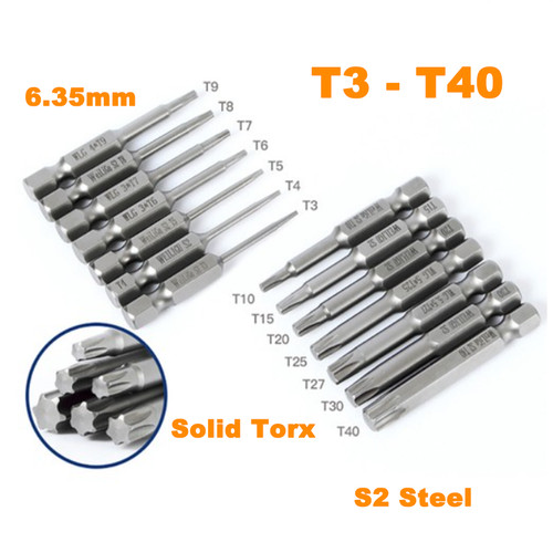 T50 punte cacciavite torx - t3-t50,
