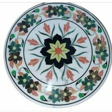 Tavolo Centro In Marmo 24" Fatti A Mano In Pietre Semi Preziose