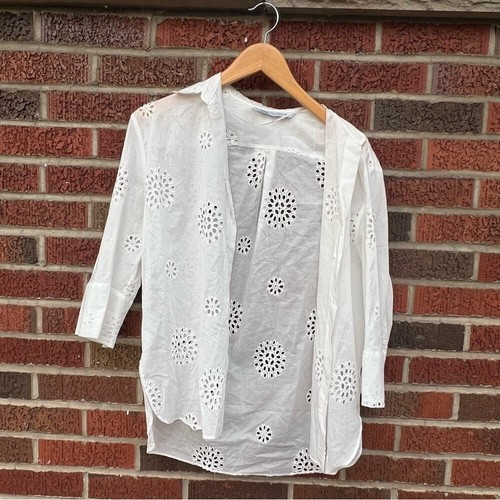 Top camicia zara bianco - camicia,