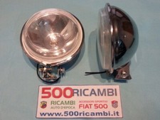FIAT 500 F/L/R 126 PANDA COPPIA FARI SUPPLEMENTARI DI PROFONDITA CROMATI SPORTIV