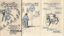 CAROSELLO STRADALE ACI IVREA SICUREZZA SEGNALETICA SITUAZIONE PERICOLO ANNI 1970