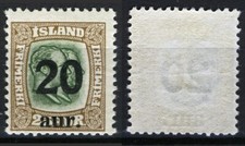 Islanda 1921, sovrastampa