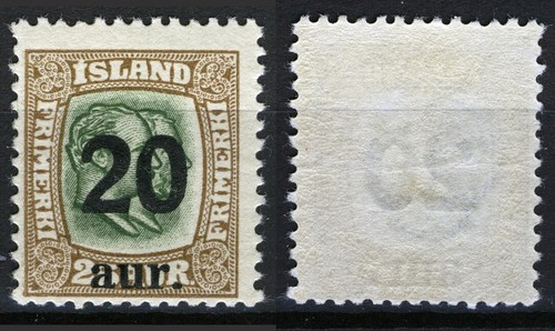 Islanda 1921 sovrastampa - 1921,,