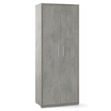 Armadio 2 Ante Alto 200 Grigio