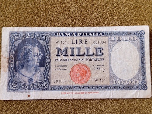 1000 lire italia testina serie - 1000,