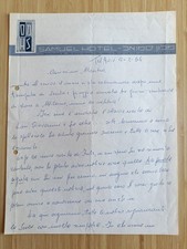 Monachesi, Walter. Lettera con