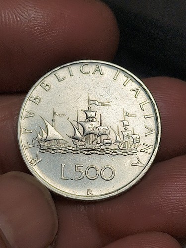 Moneta 500 lire 1959 - 500, caravelle